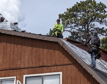 Cal Coast Roofing team working on a Los Gatos home roof.