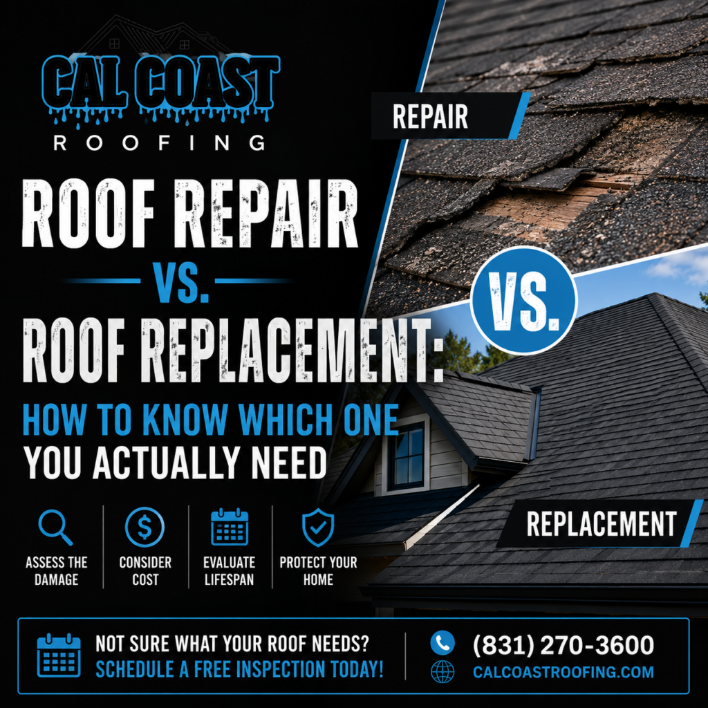 Roof Repair vs. Roof Replacement: How to Know Which One You Actually Need