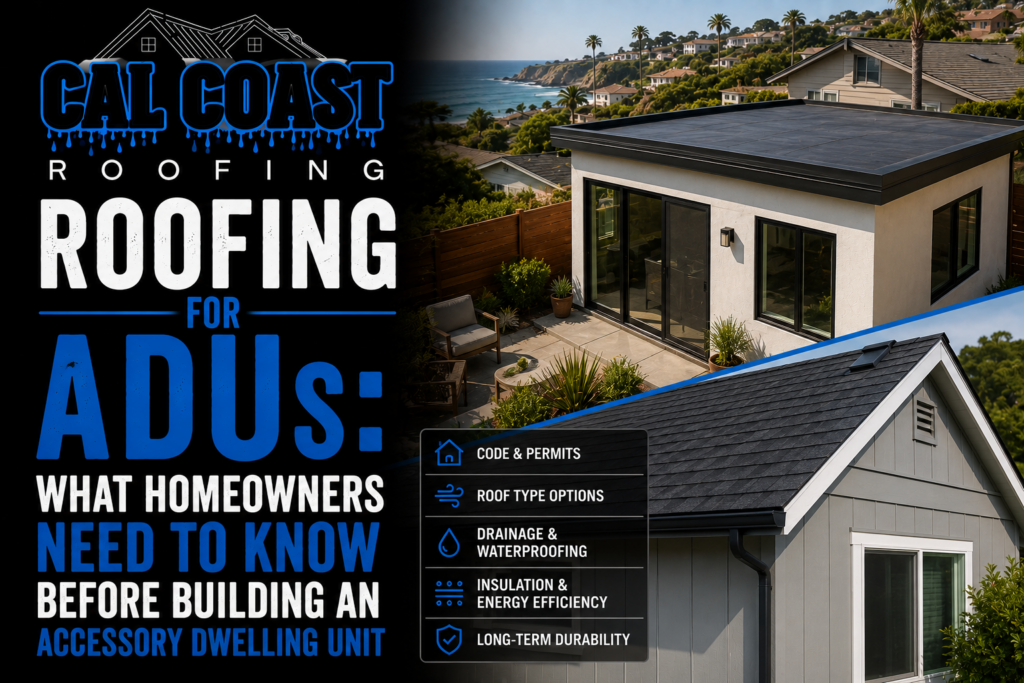 Roofing for ADUs- What Homeowners Need to Know Before Building an Accessory Dwelling Unit